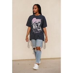 Hybrid Apparel Womens Oversized David Bowie 1972 World Tour T-Shirt Size XL Gray